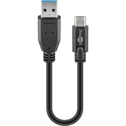 Goobay Sync & Charge Super Speed USB-C to USB A 3.0 Charging Cable, 0.15m