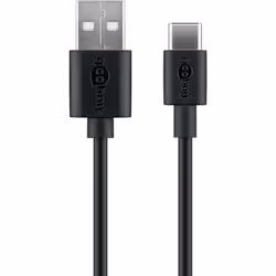 Goobay 45735 USB cable USB 2.0 1 m USB A USB C Black