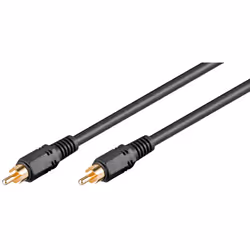 Goobay 50267, RCA, Male, RCA, Male, 2 m, Black