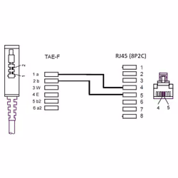 Goobay TAE-F Cable for DSL/VDSL