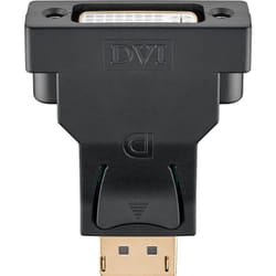 Goobay DisplayPort/DVI-D Adapter 1.1, gold-plated, Black