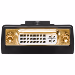 Goobay DisplayPort/DVI-D Adapter 1.1, gold-plated, Black