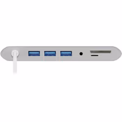 Goobay 62113 laptop dock/port replicator Wired USB 3.2 Gen 1 (3.1 Gen 1) Type-C Silver - Additional view 6