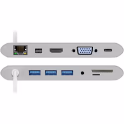 Goobay 62113 laptop dock/port replicator Wired USB 3.2 Gen 1 (3.1 Gen 1) Type-C Silver - Additional view 7