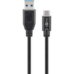 Goobay Sync & Charge Super Speed USB-C to USB A 3.0 Charging Cable, 1 m