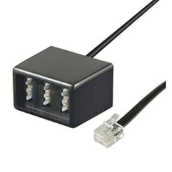 Goobay TEL ADAP RJ11 - TAE NFN Black