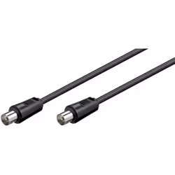 Goobay 68146 coaxial cable 3C-2V 1.5 m Black