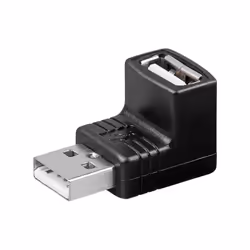 Goobay GB68920, USB 2.0, USB 2.0, Black