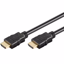 Goobay 69122, 0.5 m, HDMI Type A (Standard), HDMI Type A (Standard), 4096 x 2160 pixels, 3D, Black