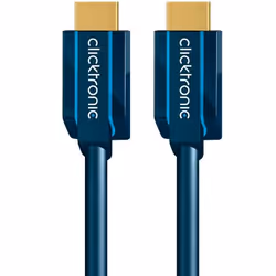 ClickTronic 3m High Speed HDMI, 3 m, HDMI Type A (Standard), HDMI Type A (Standard), Blue
