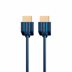 ClickTronic 70701, 0.5 m, HDMI Type A (Standard), HDMI Type A (Standard), 3840 x 2160 pixels, 3D, Blue