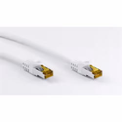 Goobay RJ45 Patch Cord CAT 6A S/FTP (PiMF), 500 MHz, with CAT 7 Raw Cable, white, 3m - Additional view 2