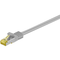 Goobay RJ45 Patch Cord CAT 6A S/FTP (PiMF), 500 MHz, with CAT 7 Raw Cable, grey, 25m