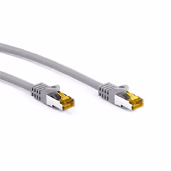 Goobay RJ45 Patch Cord CAT 6A S/FTP (PiMF), 500 MHz, with CAT 7 Raw Cable, grey, 25m