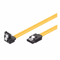 Goobay CAK SATA 600-020 90° CLIP 0.2m, 0.2 m, SATA III, SATA 7-pin, SATA 7-pin, Male/Male, Black, Yellow