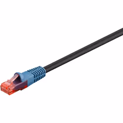 Goobay 94393, 30 m, Cat6, U/UTP (UTP), RJ-45, RJ-45, Black