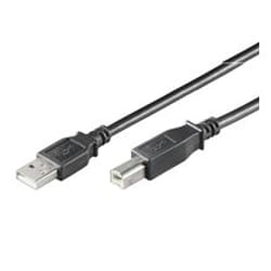 Goobay 0.25m USB 2.0 A/B USB cable USB A USB B Black