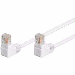 Goobay 96069, 0.5 m, Cat5e, U/UTP (UTP), RJ-45, RJ-45, White