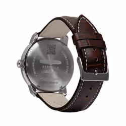 Zeppelin Atlantic Beige Dial Leather Strap Quartz 8442-5 84425 Men's Watch