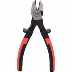 KS Tools 115.1013, Diagonal pliers, Steel, Black, Red, 180 mm