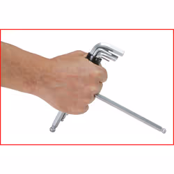 KS Tools 151.2100 hex key L-shaped hex key Metric 8 pc(s) - Additional view 6