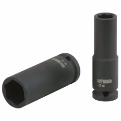 KS Tools 515.1122, Impact socket, Black, 1 head(s), 1/2", Metric, 22 mm