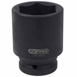 KS Tools 515.1855, Impact socket, Black, 1 head(s), 1", Metric, 55 mm