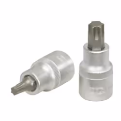 Socket; KS TOOLS; DIN 3120, ISO 1174 T70 Chrome Vanadium Steel Torx Knurled