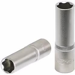 Socket; KS TOOLS; DIN 3120, ISO 1174, DIN 3124, ISO 2725 8,0 Chrome Vanadium Steel Knurled