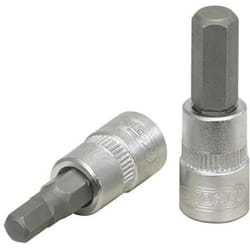 KS TOOLS 911.1439 Socket DIN 3120, ISO 1174, DIN 7422 6,0 Chrome Vanadium Steel Hexagon Socket Knurled