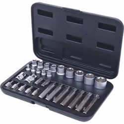 KS Tools 911.4301-2, Socket set, 30 head(s), Chromium-vanadium steel, 1.45 kg