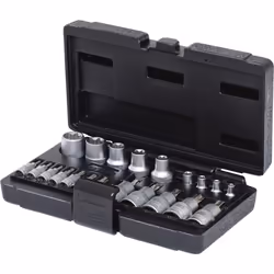 KS Tools 911.4307, Socket set, 21 head(s), Chromium-vanadium steel, 1.15 kg