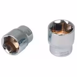 Socket; KS TOOLS; DIN 3120, ISO 1174, DIN 3124, ISO 2725 21,0 Chrome Vanadium Steel Knurled