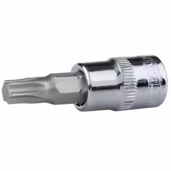 Socket; KS TOOLS; DIN 3120, ISO 1174, ISO1174 T15 Chrome Vanadium Steel Torx Knurled