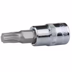 Socket; KS TOOLS; DIN 3120, ISO 1174, ISO1174 T20 Chrome Vanadium Steel Torx Knurled