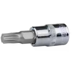 KS TOOLS 918.1482 Socket DIN 3120, ISO 1174 T25 Chrome Vanadium Steel Torx Knurled