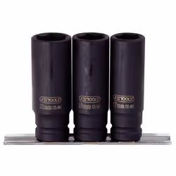 KS Tools 515.0103, Socket set, 1/2", 3 head(s), Chromium-molybdenum steel, ISO 1174, DIN 3129, ISO 2725-2, DIN 3121, 860 g