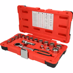 KS Tools 916.4050, Socket set, 17 head(s), Chromium-vanadium steel, 1.46 kg