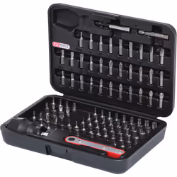 KS Tools 911.2080, 99 pc(s), Nickel, DIN 3126, ISO 1173 - C 6,3, 25 mm, 750 g, 25.4 / 4 mm (1 / 4")