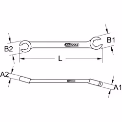 KS Tools 518.0523 open end wrench