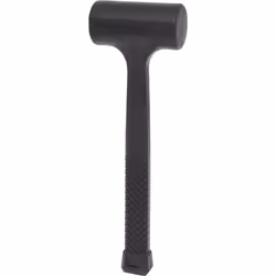 KS Tools 140.5252, Dead blow hammer, Polyurethane (PU), Fibreglass, Black, 27 cm, 600 g
