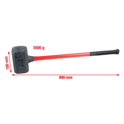 KS Tools 140.5259 hammer Dead blow hammer Black, Red