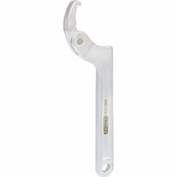 KS Tools 517.1303, Hook spanner wrench, Chrome, Chromium-vanadium steel, Cranked, 32,34,35,36,40,41,42,45,50,52,55,58,60,62,7 ...