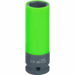 KS Tools 515.1075, Impact socket, Green, 1 head(s), 1/2", Metric, 19 mm