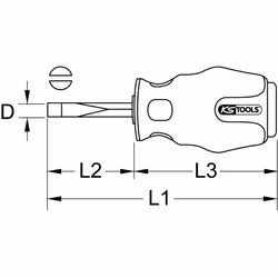 KS Tools 151.1131 manual screwdriver Single Straight screwdriver