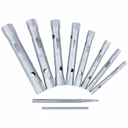 KS Tools 518.0900, Stainless steel, Chromium-vanadium steel, Straight, 6,8,9,10,11,12,13,14,16,17,18,19,20,22 mm, 920 g, 10 p ...