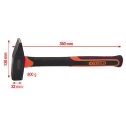 KS Tools 142.1381 hammer Cross-peen hammer Black