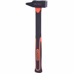 KS Tools 142.1031, Riveting hammer, Steel, Fibreglass, Black, Red, 29 cm, 415 g