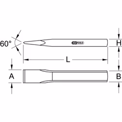 KS Tools 162.0107 masonry chisels Masonry chisel