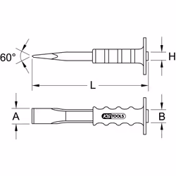 KS Tools 162.0141 metalworking chisel